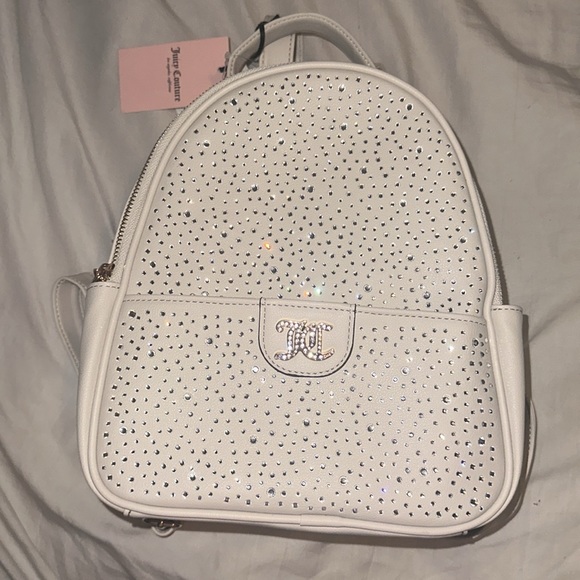 NWT TikTok Viral Juicy Couture White Bling Bag Purse - Picture 2 of 5